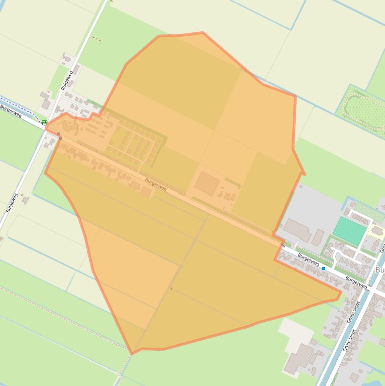 Kaart van postcodegebied 1754KC.