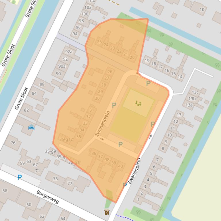 Kaart van postcodegebied 1754KH.