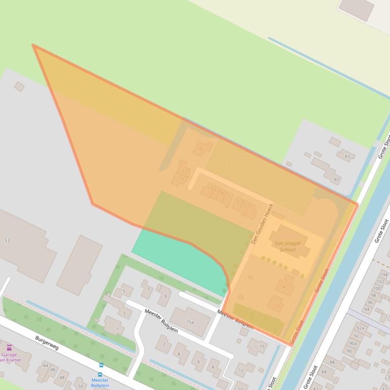 Kaart van postcodegebied 1754KL.