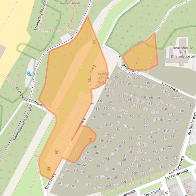 Kaart van postcodegebied 1755LA.