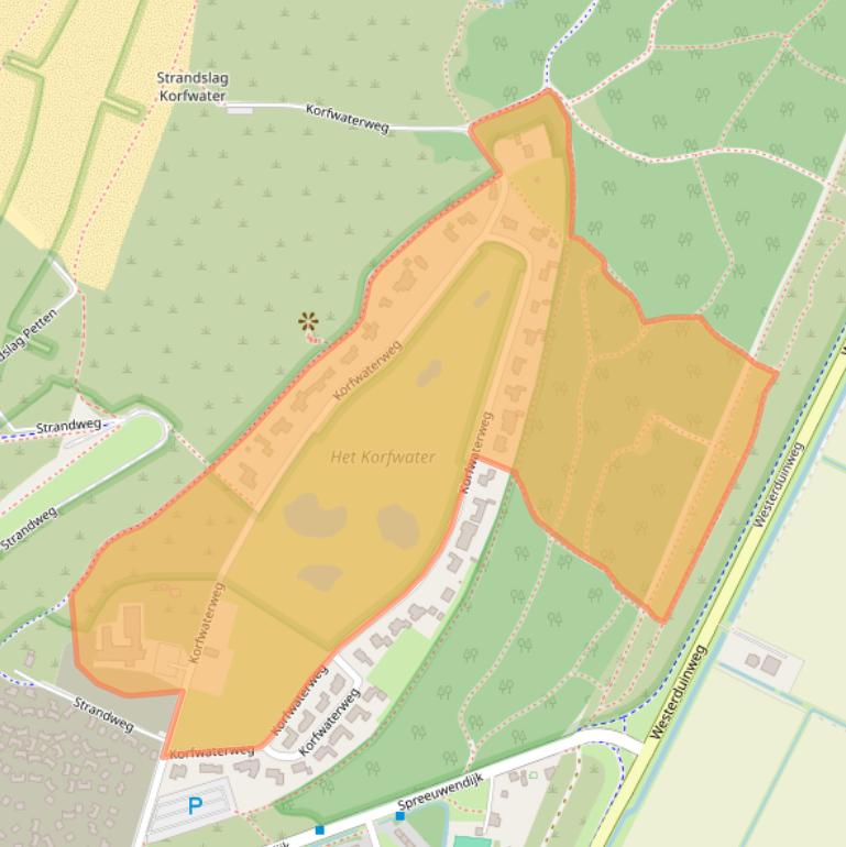 Kaart van postcodegebied 1755LB.