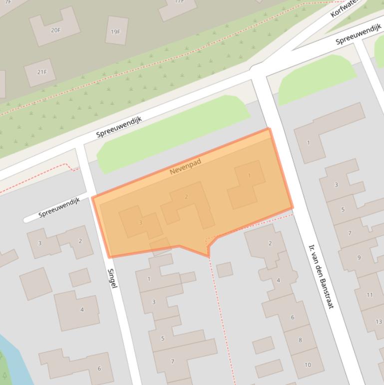 Kaart van postcodegebied 1755NP.