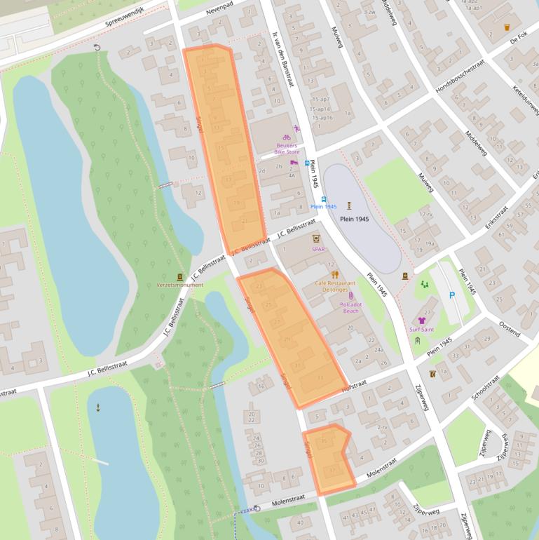 Kaart van postcodegebied 1755NS.