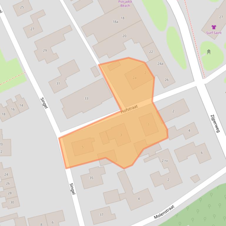 Kaart van postcodegebied 1755NV.