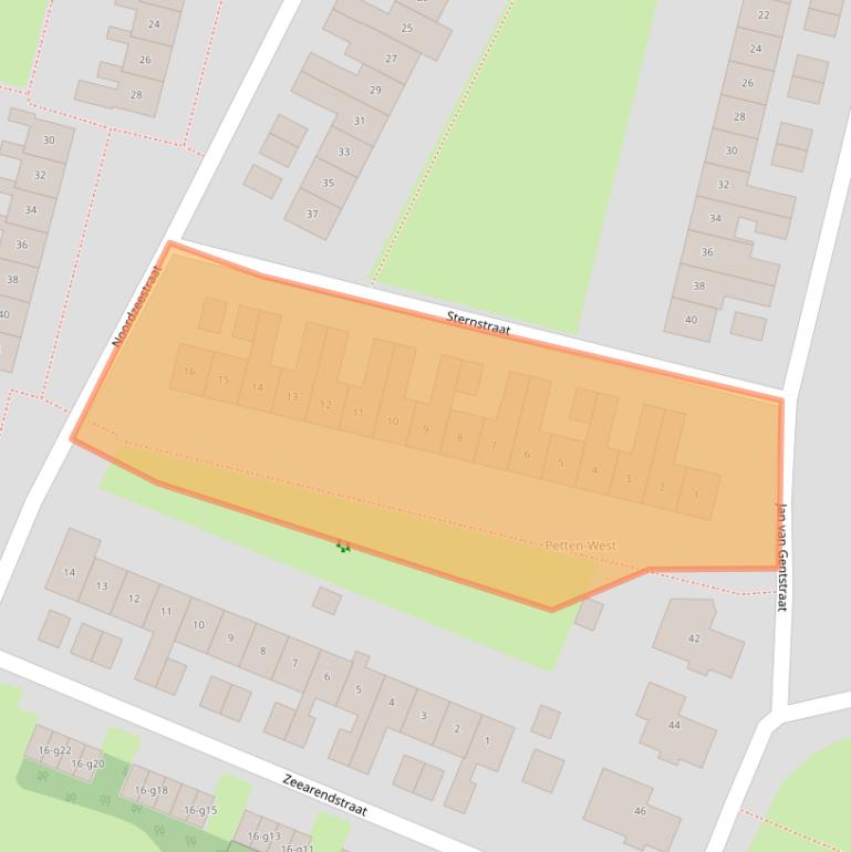 Kaart van postcodegebied 1755PE.