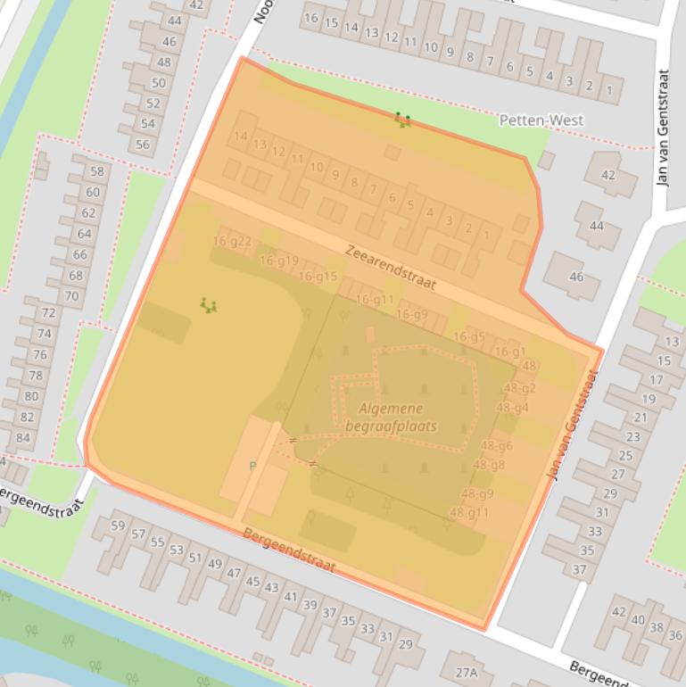 Kaart van postcodegebied 1755PK.