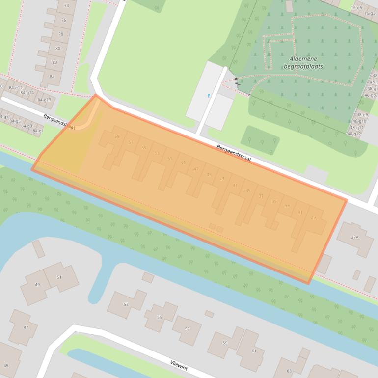 Kaart van postcodegebied 1755PM.