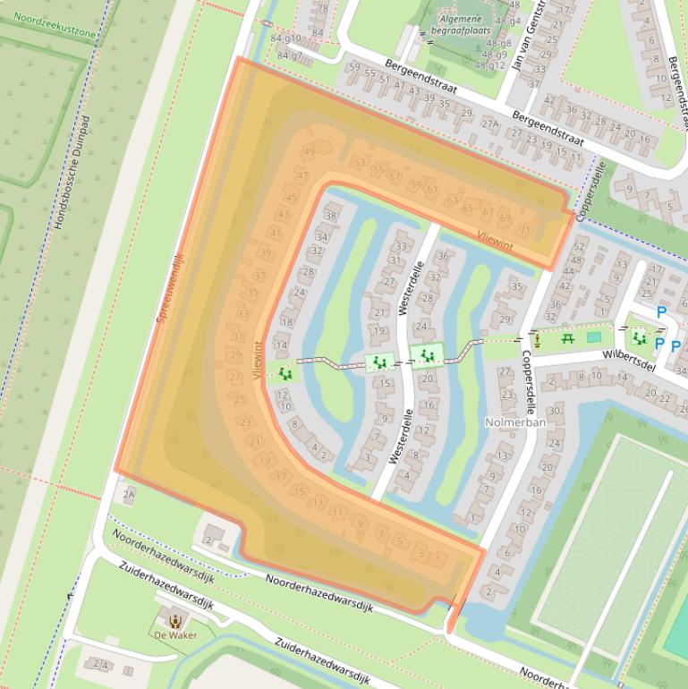 Kaart van postcodegebied 1755RG.