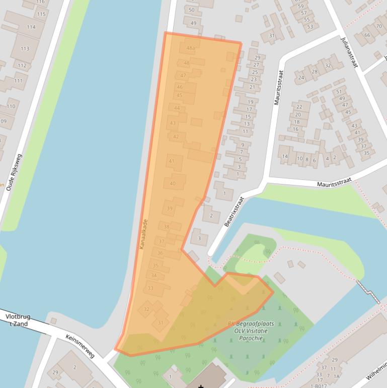 Kaart van postcodegebied 1756AC.