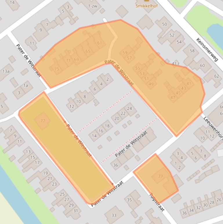 Kaart van postcodegebied 1756AM.