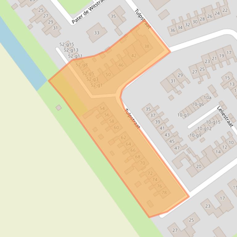 Kaart van postcodegebied 1756AS.