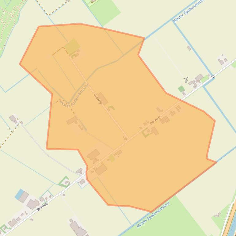 Kaart van postcodegebied 1756CH.