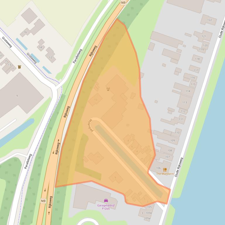 Kaart van postcodegebied 1756EE.