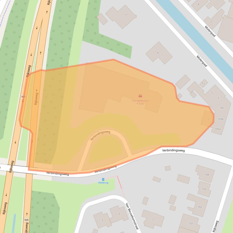 Kaart van postcodegebied 1756EP.