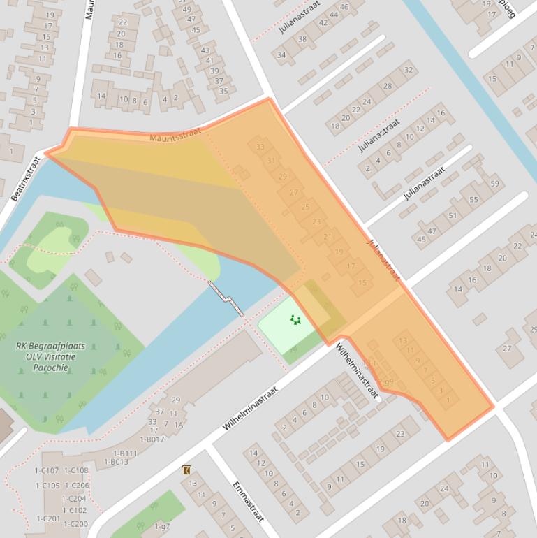 Kaart van postcodegebied 1756TK.
