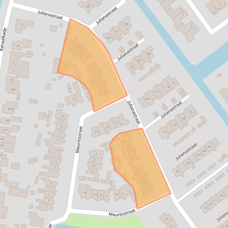 Kaart van postcodegebied 1756TL.