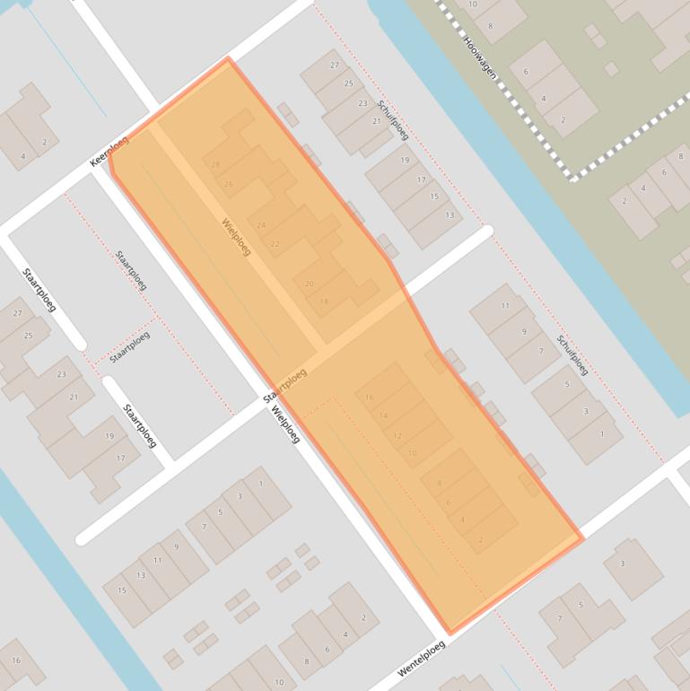 Kaart van postcodegebied 1756VB.