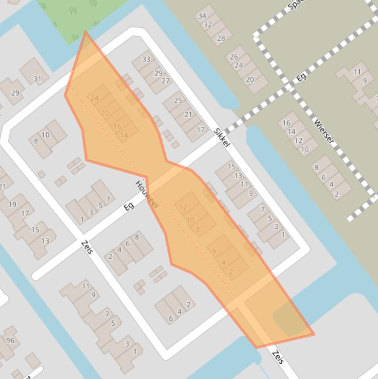 Kaart van postcodegebied 1756VK.