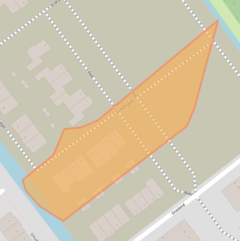 Kaart van postcodegebied 1756VM.