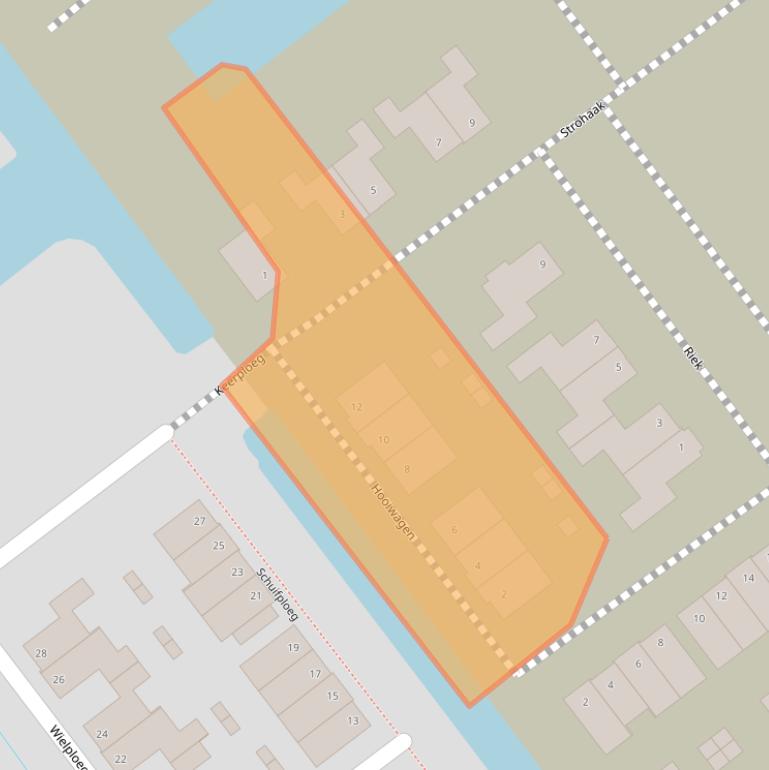 Kaart van postcodegebied 1756VP.