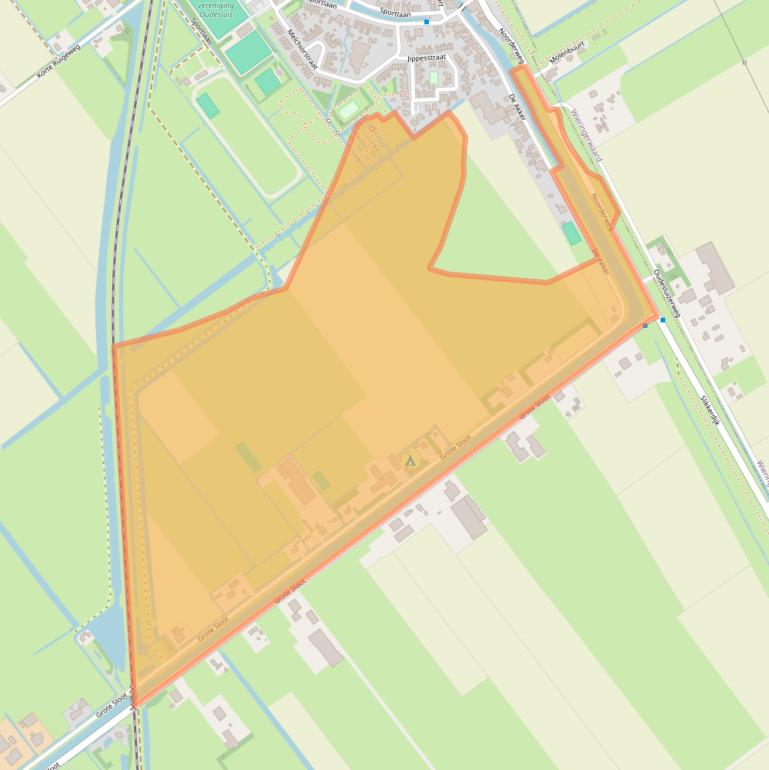 Kaart van postcodegebied 1757LR.