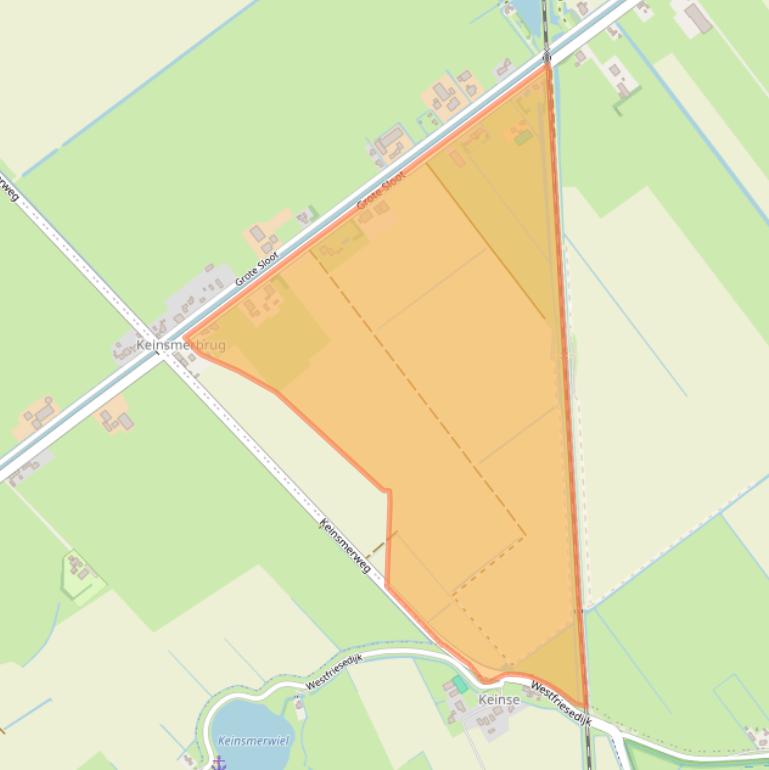 Kaart van postcodegebied 1757LS.