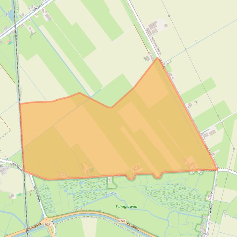 Kaart van postcodegebied 1757NN.