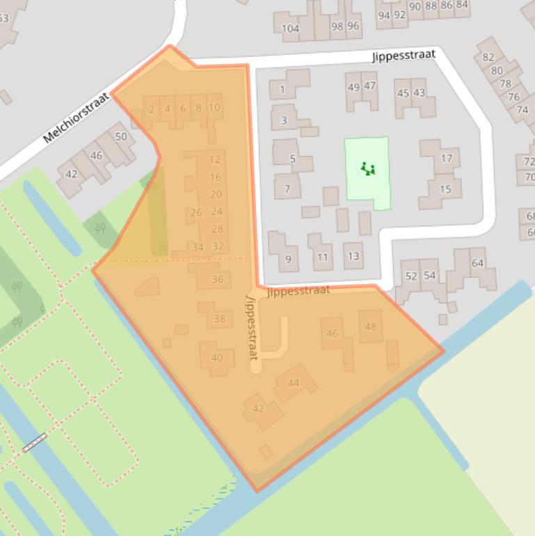 Kaart van postcodegebied 1757PS.