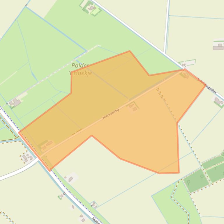 Kaart van postcodegebied 1759LB.