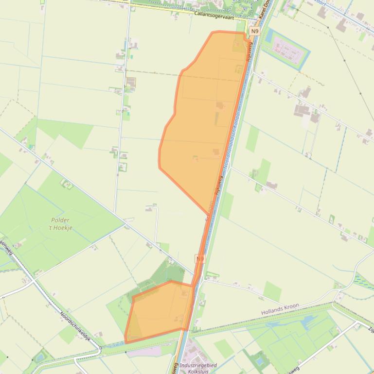 Kaart van postcodegebied 1759LK.