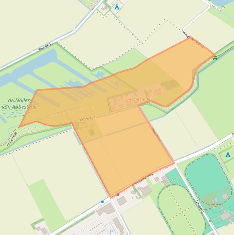 Kaart van postcodegebied 1759NC.