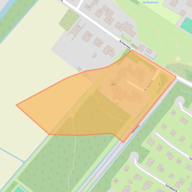 Kaart van postcodegebied 1759ND.