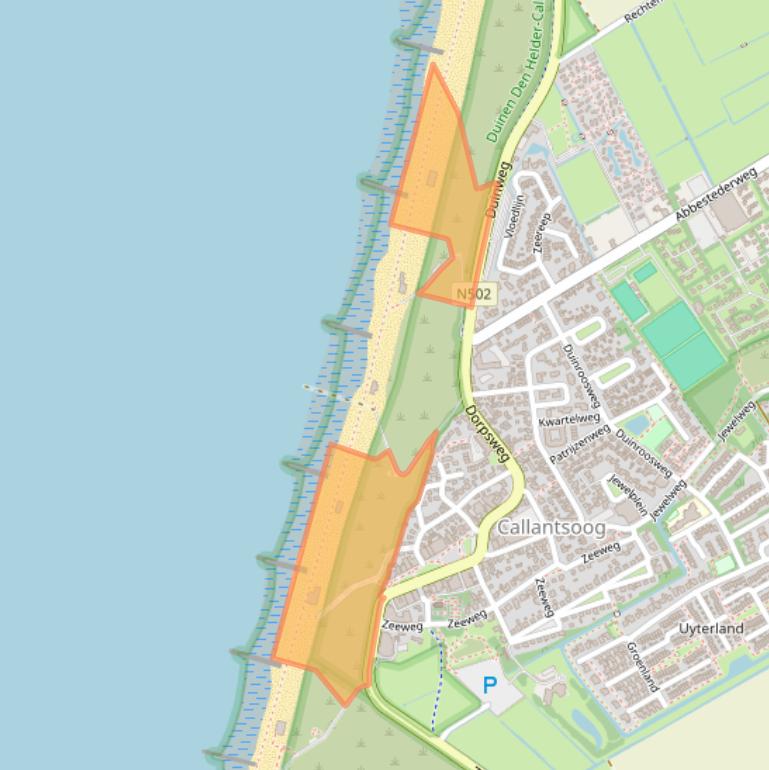 Kaart van postcodegebied 1759SB.