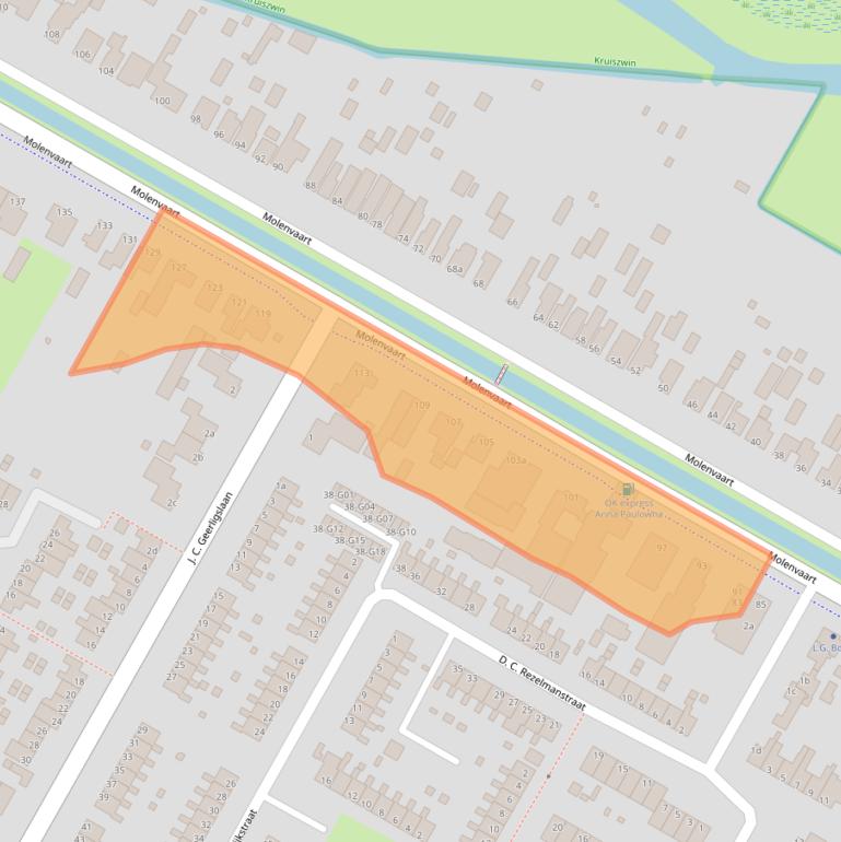 Kaart van postcodegebied 1761AC.