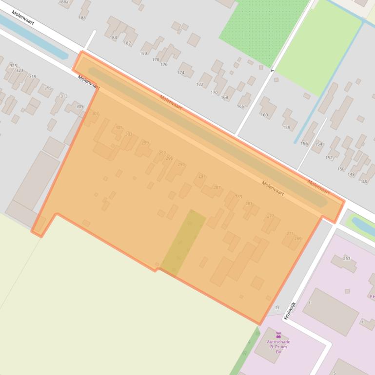 Kaart van postcodegebied 1761AG.