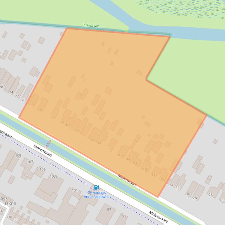 Kaart van postcodegebied 1761AK.
