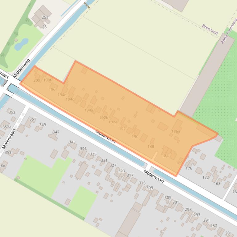 Kaart van postcodegebied 1761AP.