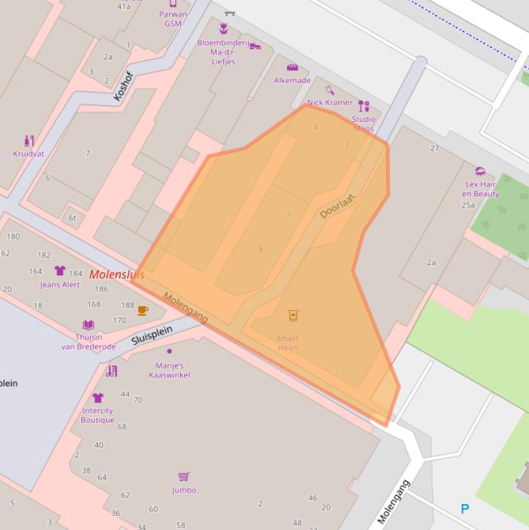 Kaart van postcodegebied 1761AW.