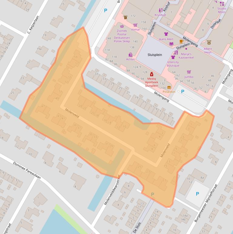 Kaart van postcodegebied 1761BS.