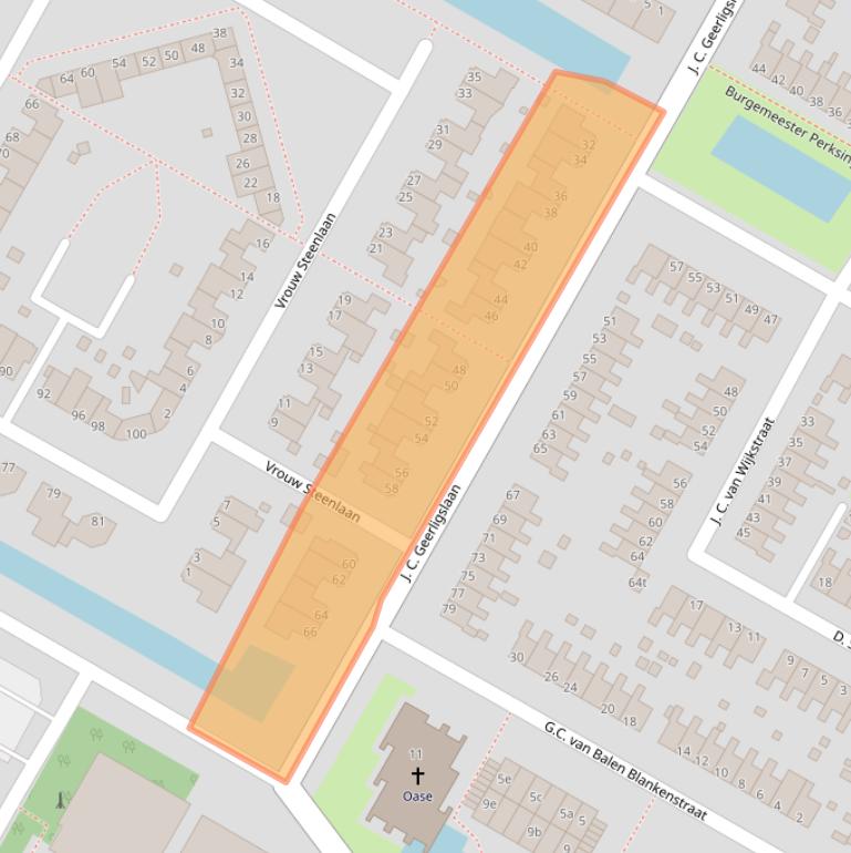 Kaart van postcodegebied 1761CW.