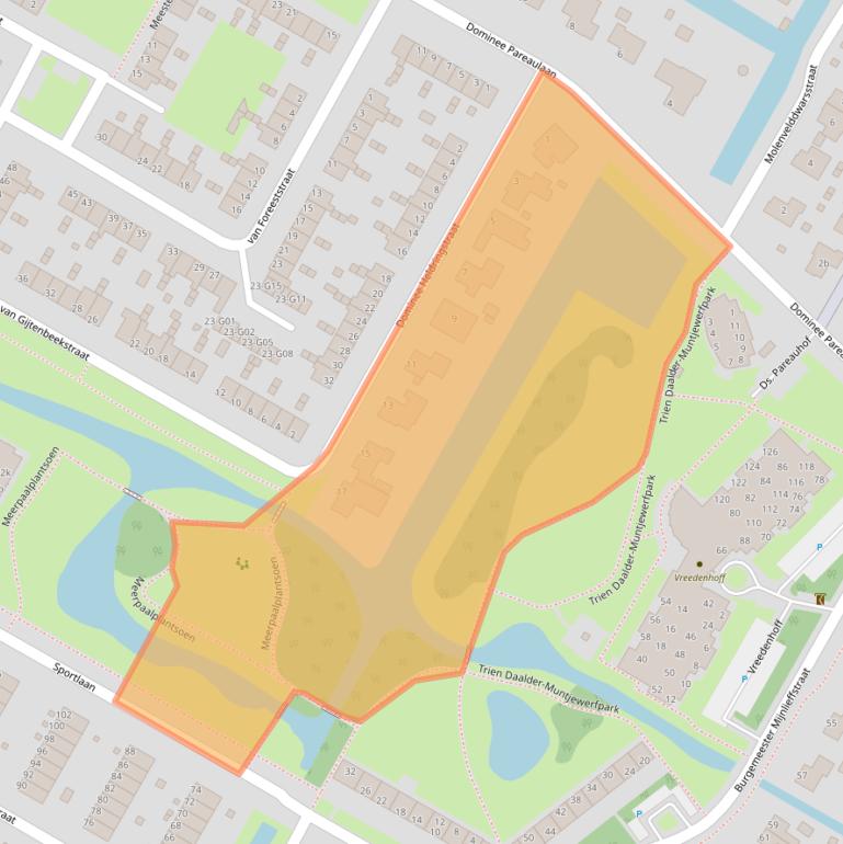 Kaart van postcodegebied 1761DJ.