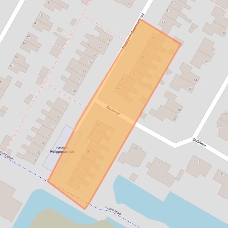 Kaart van postcodegebied 1761EL.