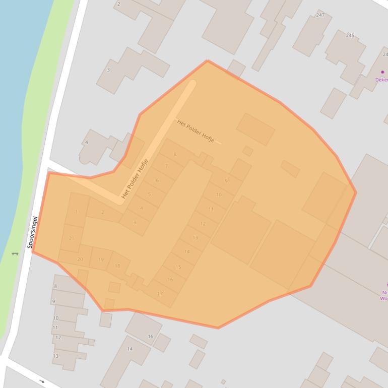 Kaart van postcodegebied 1761EP.