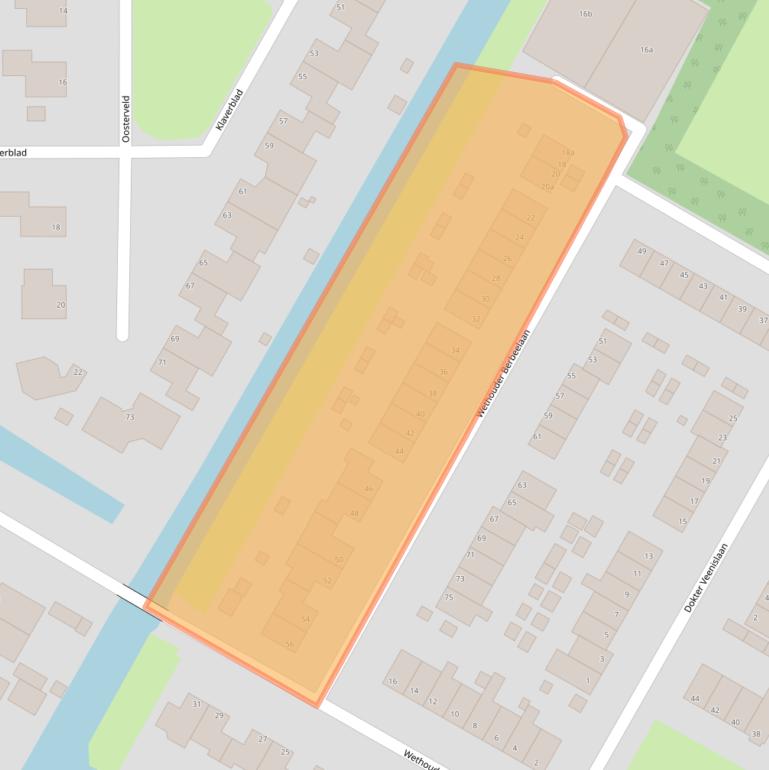 Kaart van postcodegebied 1761GR.