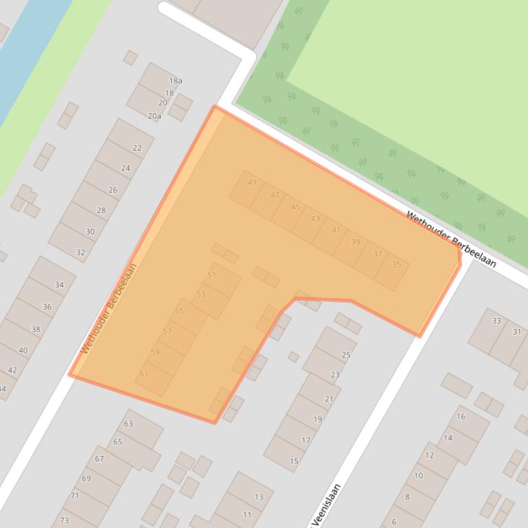 Kaart van postcodegebied 1761GW.