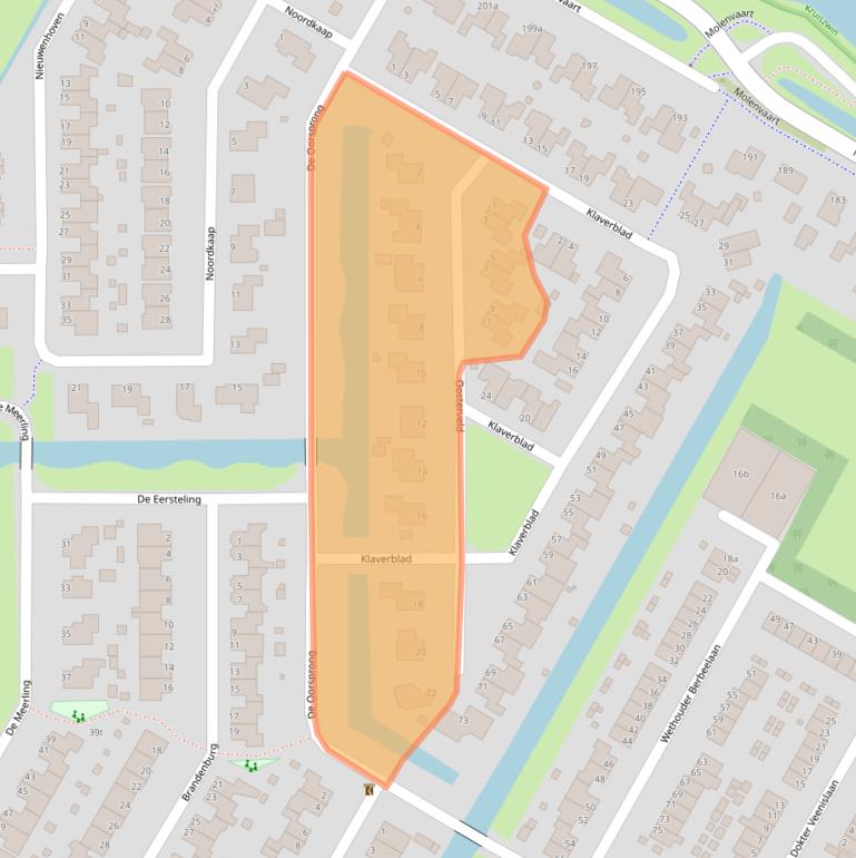 Kaart van postcodegebied 1761HD.