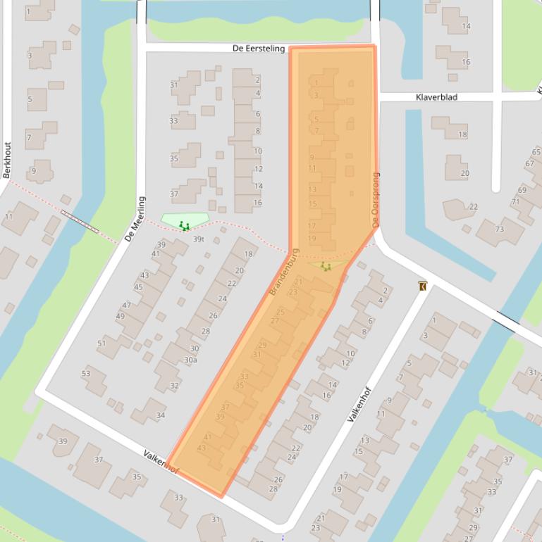 Kaart van postcodegebied 1761HH.