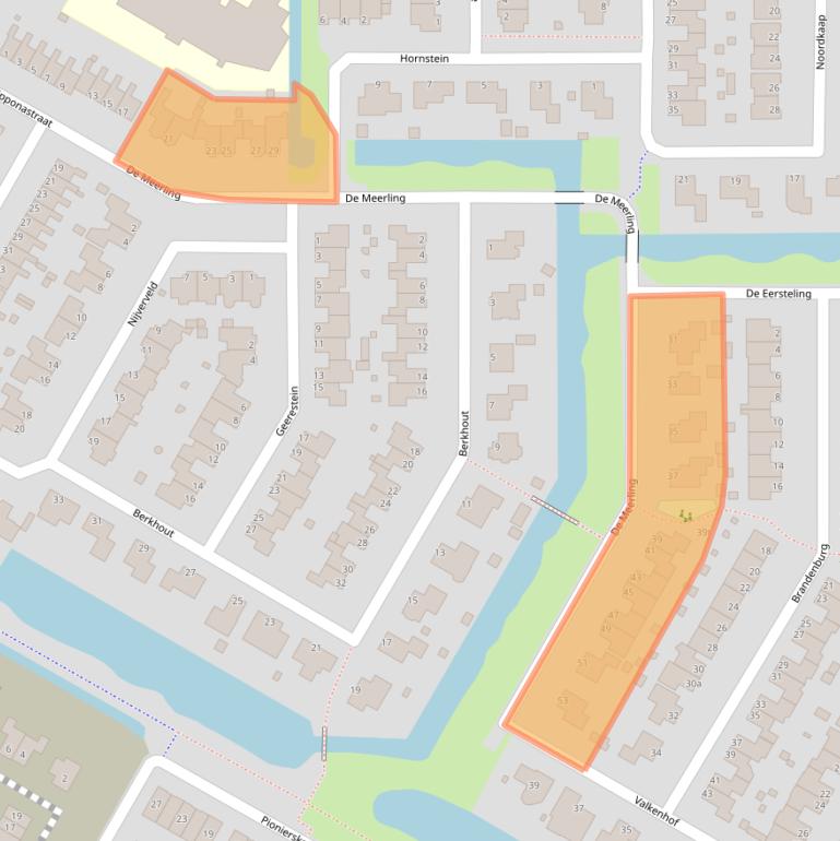 Kaart van postcodegebied 1761HK.