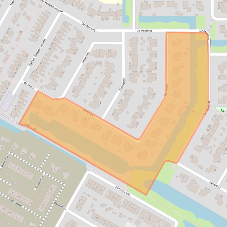 Kaart van postcodegebied 1761HM.