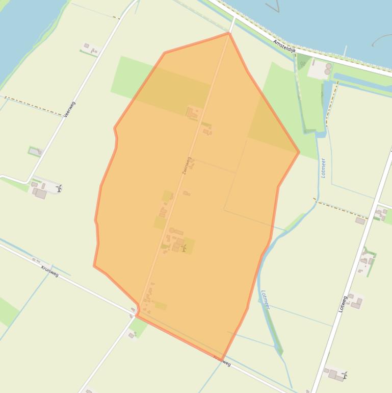 Kaart van postcodegebied 1761JK.